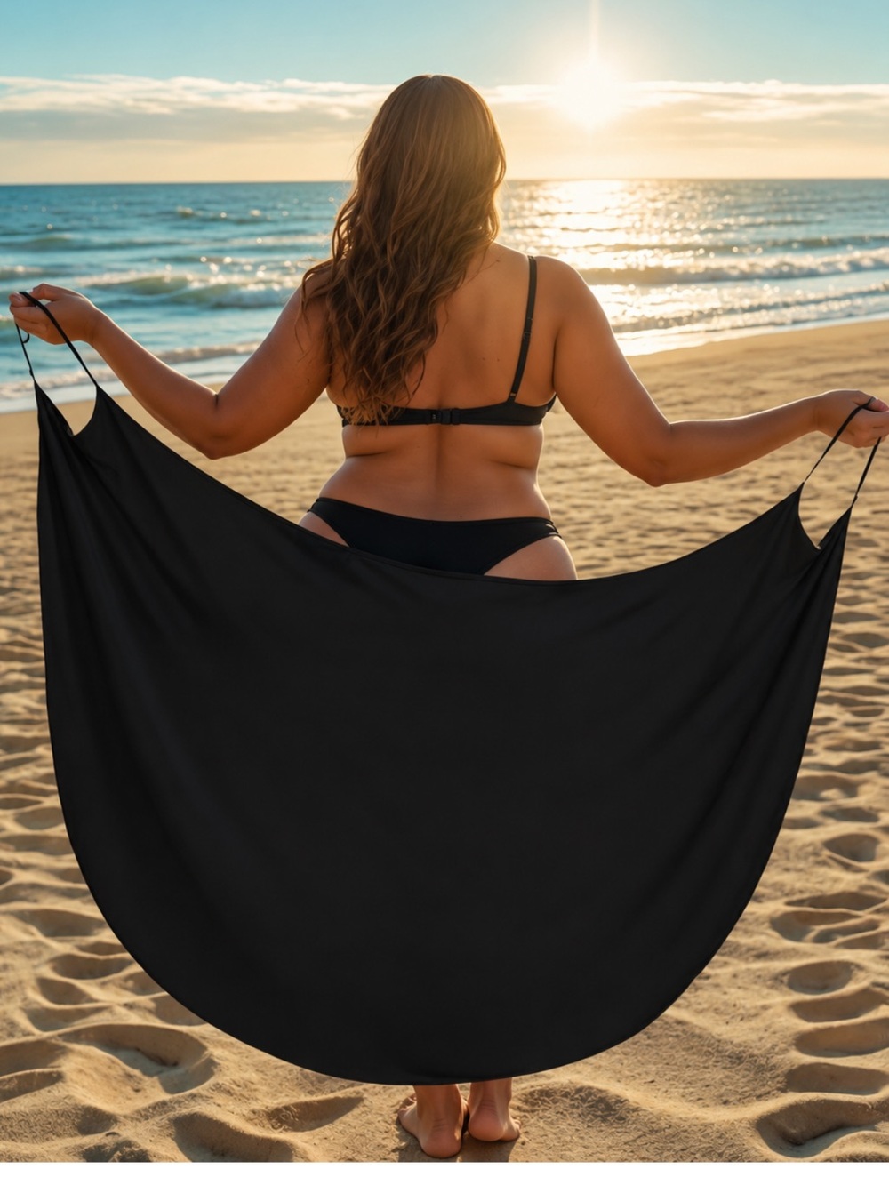 Women’s NIP Black Cover Up - Picture 2 of 4